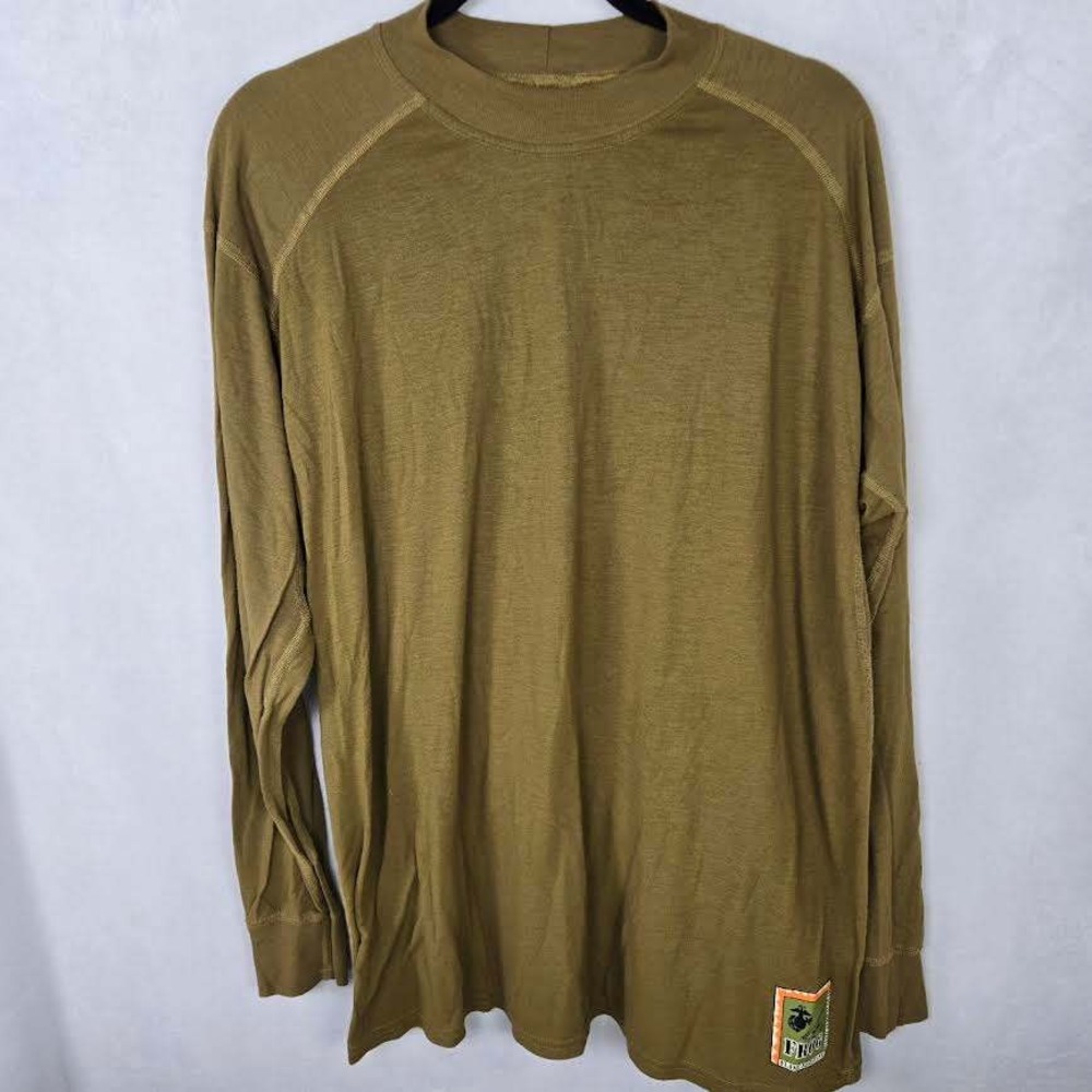 USMC FROG Flame Resistant Long Sleeve Shirt Brown XL Base Layer Peckham XGO U.S.